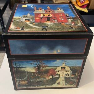 Vintage Bobs Boxes Jolly Halloween Featuring Artwork from Linda Nelson Stocks